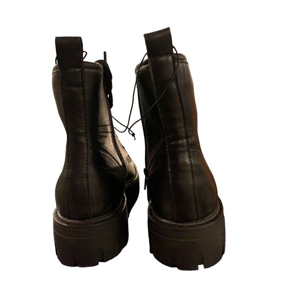 Madden Girl Combat Boots, Short lace-up Gwinn Flexible Bottom Dressy Casual - Picture 2 of 4